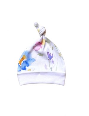 шапочка для новорожденного с узелком