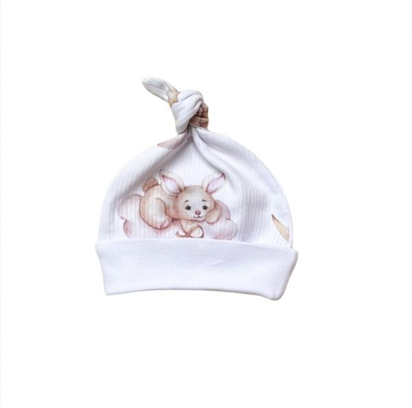 шапочка для новорожденного з вузликом